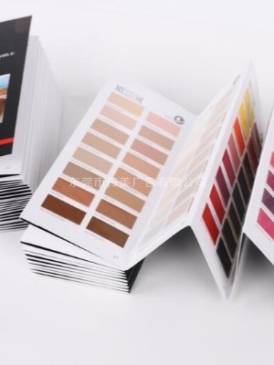 皮革折頁色卡這么設計，才備受關注